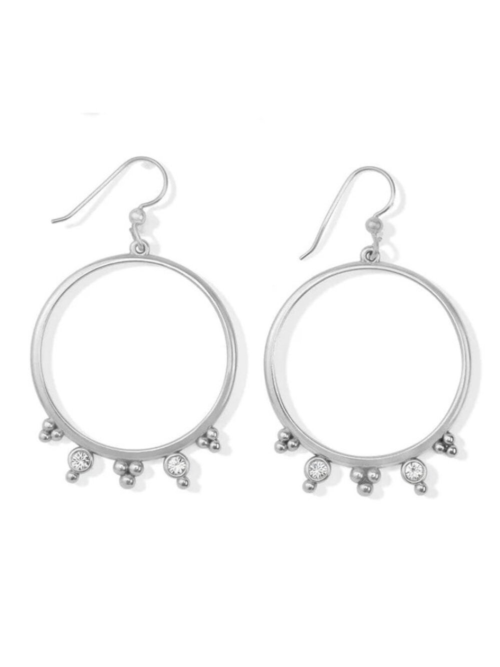 Brighton Twinkle Granulation Round French Wire Earrings $54  NWT